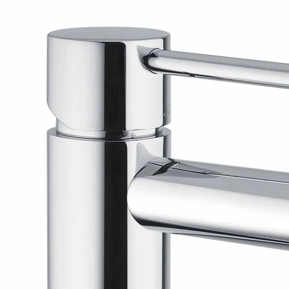 Mezclador de lavabo de baño de latón cromado sin desagüe Made in Italy - Ermia Viadurini