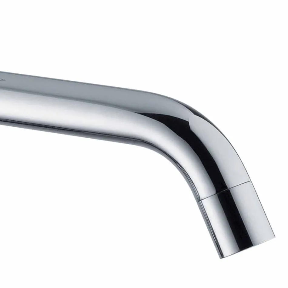 Mezclador de lavabo con caño 200 mm Distancia al centro en latón Made in Italy - Liro Viadurini