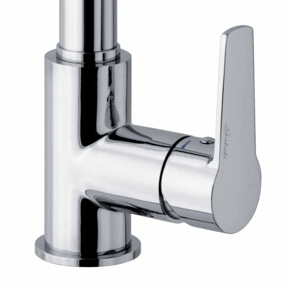 Mezclador de fregadero de cocina con tubo ajustable de latón Made in Italy - Cory Viadurini