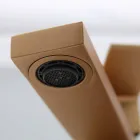 Mezclador de lavabo moderno en diseño cuadrado de latón cromado o coloreado - Zago Viadurini