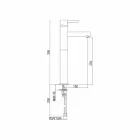 Mezclador de lavabo extendido de latón sin desagüe Made in Italy - Ermia Viadurini