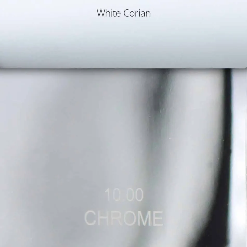 Mezclador moderno en latón coloreado o cromo de diseño Made in Italy - Sergio Viadurini