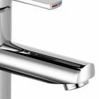 Mezclador monomando de diseño moderno para lavabo de baño en metal - Zanio Viadurini