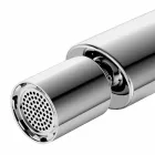 Mezclador monomando moderno con desagüe de bidé metálico - Pinto Viadurini