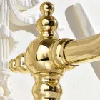 Mezclador de lavabo de un orificio de diseño vintage en latón Made in Italy - Ursula Viadurini