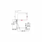 Mezclador de lavabo de baño con desagüe de latón Made in Italy - Sindra Viadurini