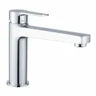 Mezclador de lavabo de baño con desagüe de latón Made in Italy - Sindra Viadurini