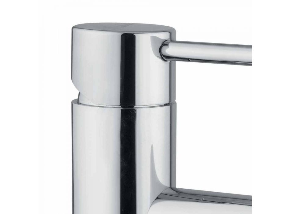 Mezclador de lavabo de baño moderno de latón cromado Made in Italy - Ermia Viadurini