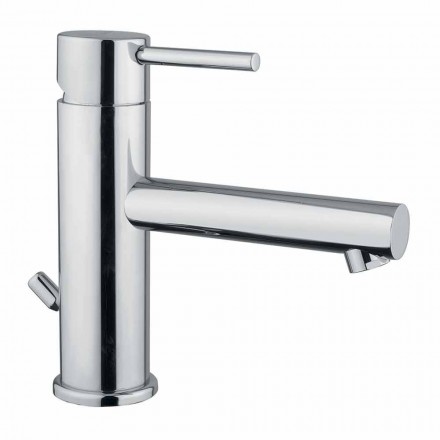 Mezclador de lavabo de baño moderno de latón cromado Made in Italy - Ermia Viadurini