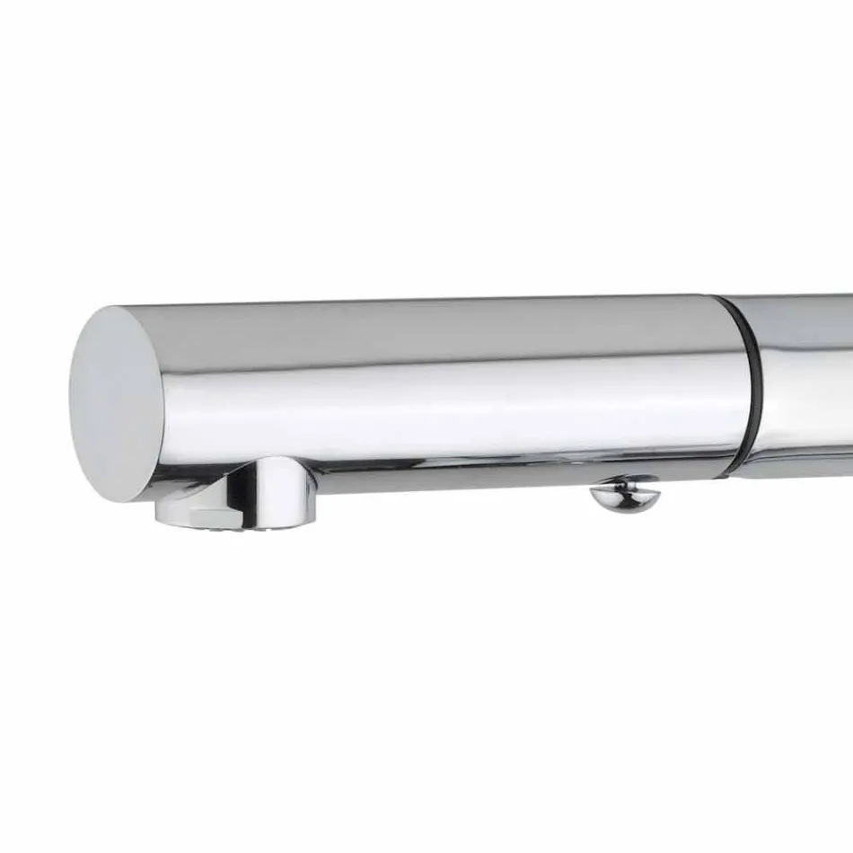 Mezclador de lavabo con ducha de mano de 2 chorros en latón Made in Italy - Croma Viadurini