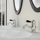 Mezclador de lavabo de sobre encimera de latón de diseño Made in Italy - Binsu Viadurini