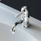 Mezclador de lavabo de sobre encimera de latón de diseño Made in Italy - Binsu Viadurini
