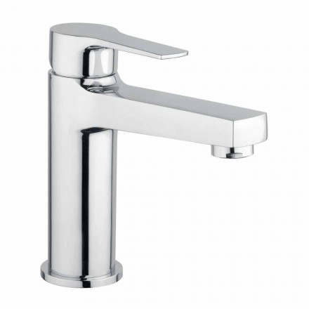 Mezclador de lavabo de baño de latón sin desagüe Made in Italy - Sindra Viadurini
