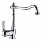 Mezclador de fregadero de cocina clásico de latón Made in Italy - Adonis Viadurini