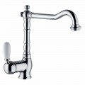 Mezclador de fregadero de cocina clásico de latón Made in Italy - Adonis