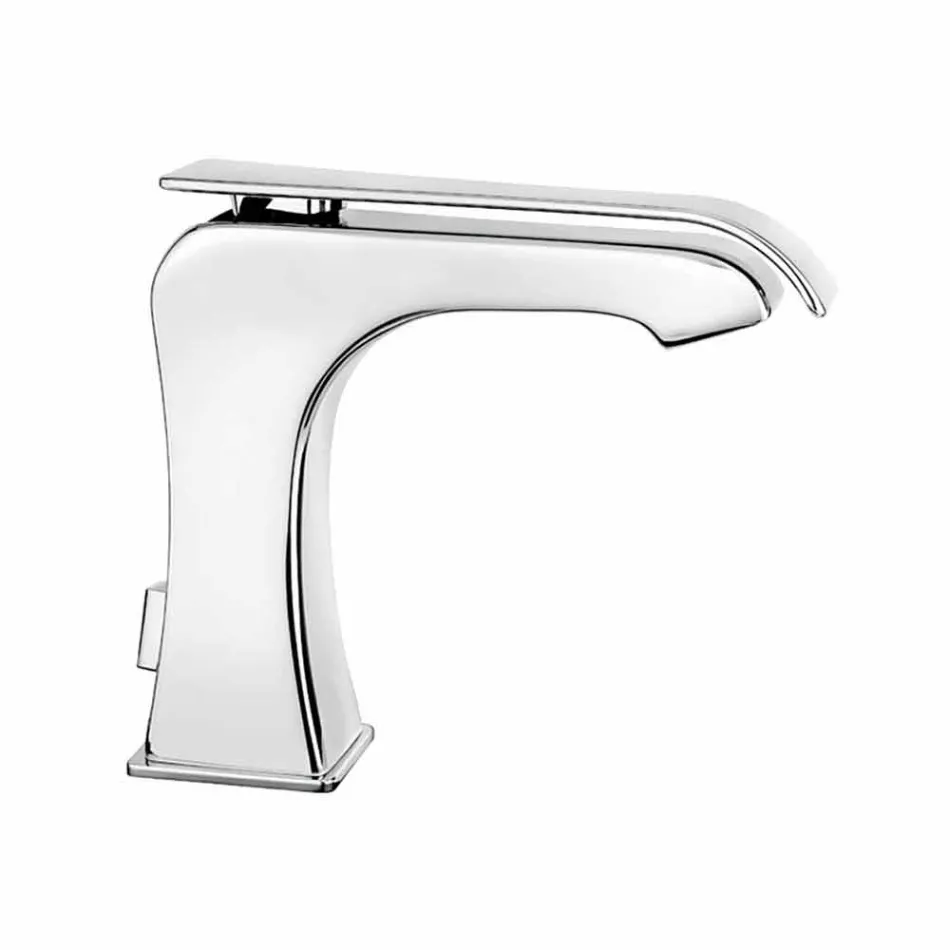 Mezclador de lavabo moderno de latón cromado Made in Italy - Bonina Viadurini