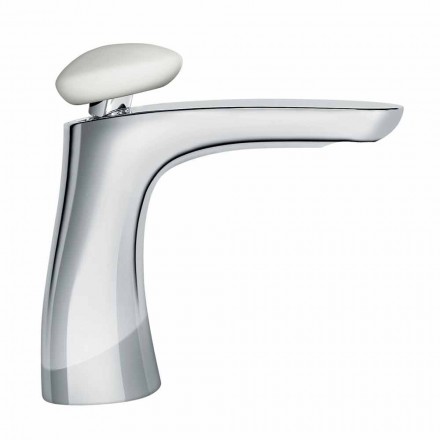 Mezclador de lavabo de latón de diseño moderno Made in Italy - Besugo Viadurini