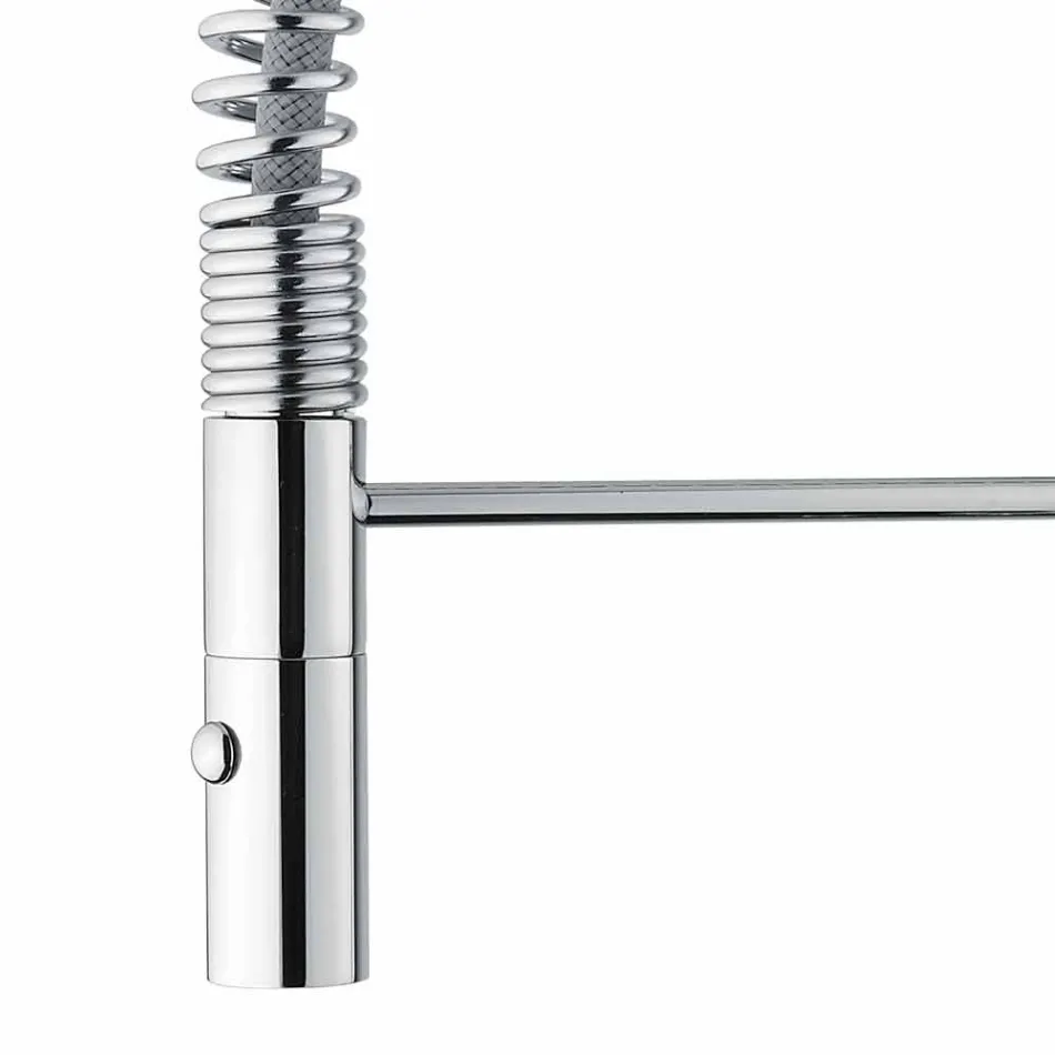 Mezclador de lavabo ajustable con resorte de latón Made in Italy - Cardio Viadurini