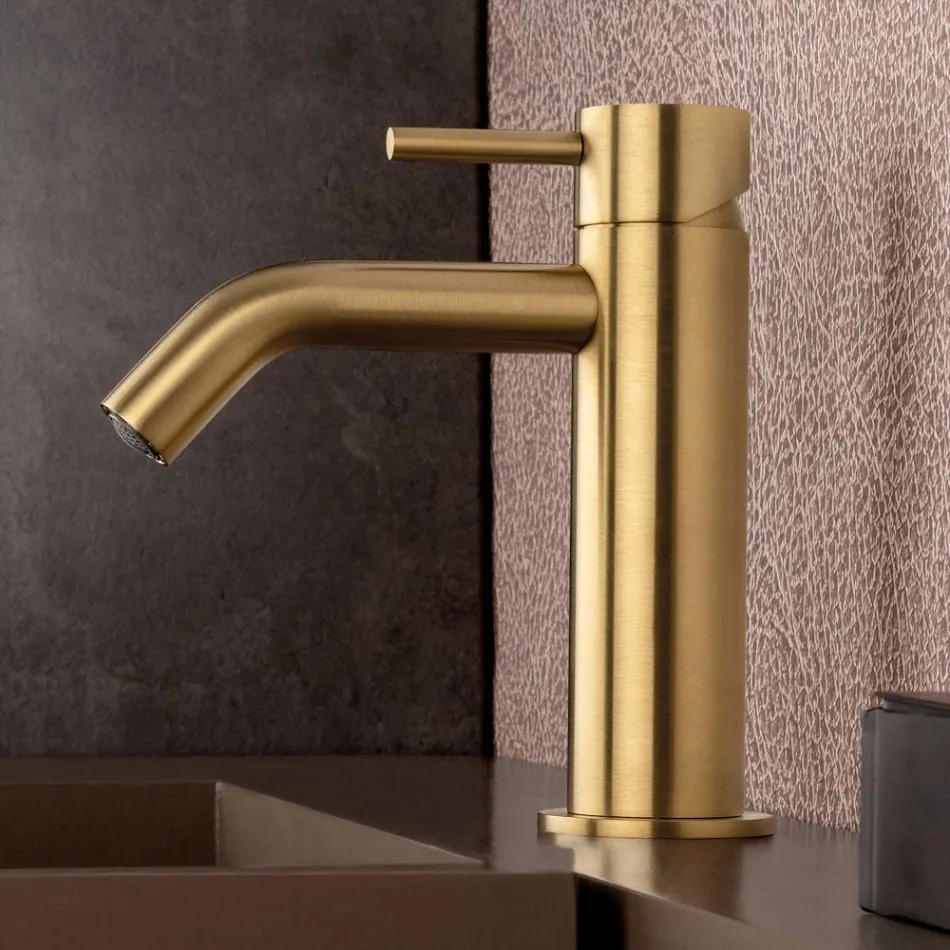 Grifo mezclador para fregadero sin desagüe de acero inoxidable AISI 316L - Artigli Viadurini