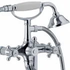 Mezclador de bañera de suelo de diseño clásico en latón Made in Italy - Lisca Viadurini