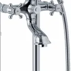 Mezclador de bañera de suelo de diseño clásico en latón Made in Italy - Lisca Viadurini