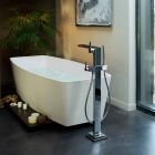 Mezclador de bañera moderno con ducha de mano y manguera flexible - Etto Viadurini