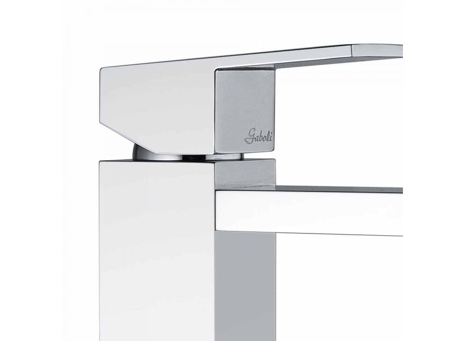 Mezclador de lavabo extendido sin desagüe Made in Italy - Medida Viadurini