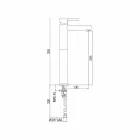 Mezclador de lavabo extendido de latón sin desagüe Made in Italy - Ermia Viadurini