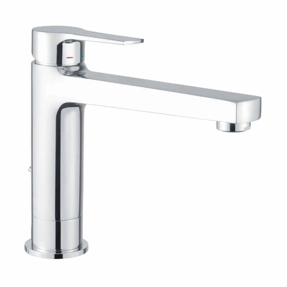 Mezclador extendido sin desagüe para lavabo en latón Made in Italy - Sindra Viadurini