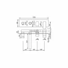 Mezclador de baño empotrado con desviador Made in Italy - Panela Viadurini