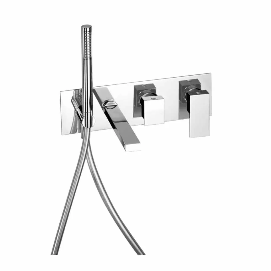 Mezclador de baño empotrado con desviador Made in Italy - Panela Viadurini