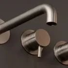 Mezclador de bañera empotrado en acero inoxidable AISI 316L - Garras Viadurini