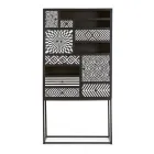 Armario Mosaico Étnico 4 Puertas 6 Cajones en Madera de Mango - Vanitoso Viadurini