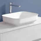 Mueble de baño suspendido con lavabo, diseño en 4 acabados - Paoletto Viadurini