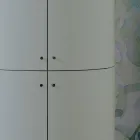 Mueble de baño con cuatro puertas que cierran 3 estantes Made in Italy - Candy Viadurini