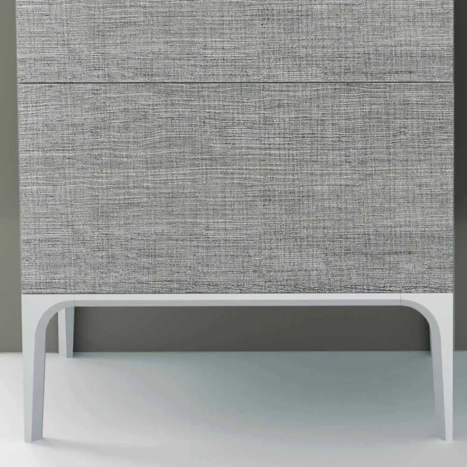 Mueble de baño con lavabo integrado en Ambra ecolegno, made in Italy Viadurini