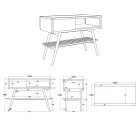 Mueble de baño gris de teca recuperada con cajón gris - Benoit Viadurini