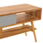 Mueble de baño gris de teca recuperada con cajón gris - Benoit Viadurini