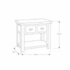 Mueble de baño en madera de teca natural con 2 cajones - Faetano Viadurini