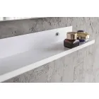 Mueble de baño suspendido moderno con estante para lavabo y espejo de diseño - Michele Viadurini