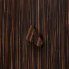 Grilli Zarafa Mueble bar de diseño con 2 puertas hecho en Italia en madera de ébano Viadurini