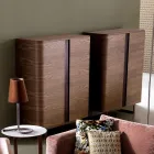 Mueble de diseño en 2A Grilli de madera maciza York fabricado en Italia Viadurini