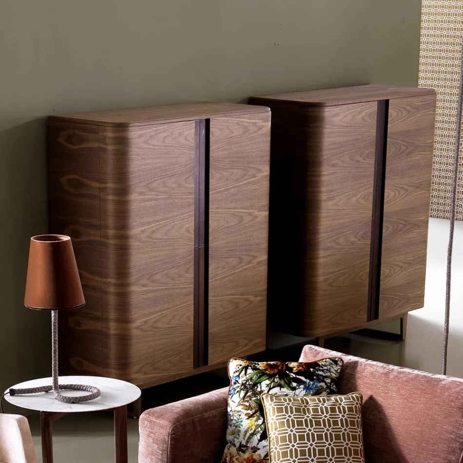 Mueble de diseño en 2A Grilli de madera maciza York fabricado en Italia Viadurini