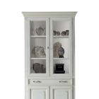 Mueble con 1 cajón y puertas de cristal opcionales Made in Italy - Cupido Viadurini