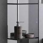 contenedor de baño móvil con 4 compartimentos, L300x H1400 mm, Adelia Viadurini