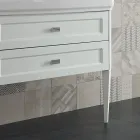 Mueble de Baño con Dos Cajones y Lavabo de Cerámica Made in Italy - Rome Viadurini