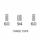 Mobiliario de Diseño en Madera con Estantes Redondos en Gres Made in Italy - Aspide Viadurini