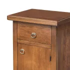 Mueble para teléfono de nogal patinado Made in Italy - Atunis Viadurini