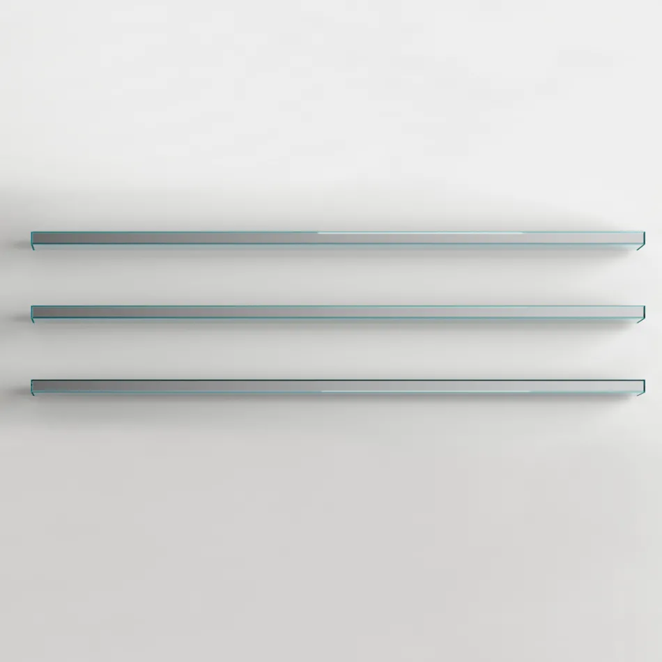 Mueble TV con 3 baldas y contenedor abatible Made in Italy - Roman Viadurini