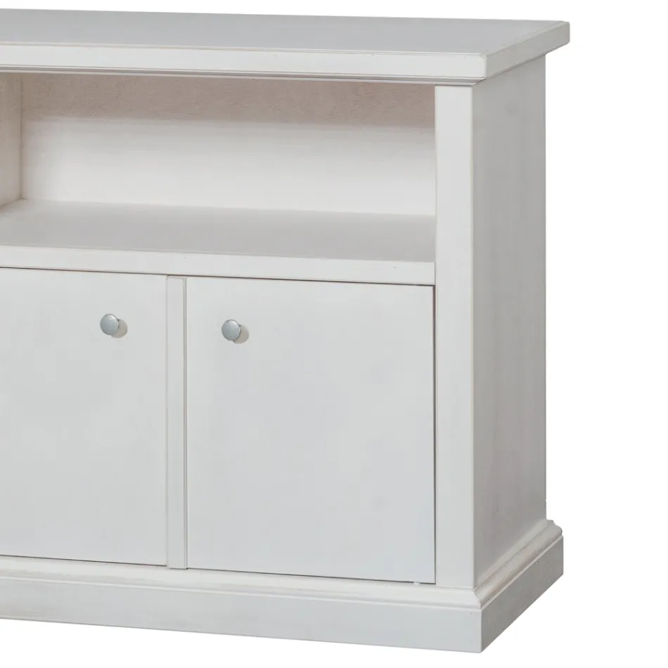 Mueble TV con compartimento abierto y 2 puertas Made in Italy - Alpan Viadurini